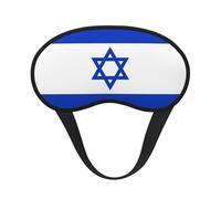 Drapeau israélien. C'est un masque pour les yeux à bord noir. Le masque doux pour les yeux peut améliorer la qualité du sommeil et est adapté pour l'intérieur, l'extérieur et les voyages.