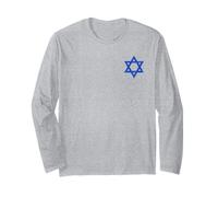 Drapeau israélien de l'étoile de David Bannière Israël Jérusalem Tel Aviv Manche Longue