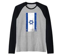 Drapeau israélien Patriotique sionisme fierté juive Manche Raglan