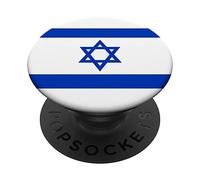 Drapeau israélien Star of David Banner Jerusalem Tel Aviv PopSockets PopGrip Adhésif