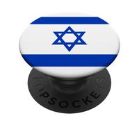 Drapeau israélien Star of David Banner Jerusalem Tel Aviv PopSockets PopGrip Adhésif