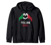 Drapeau Italie Fille Italienne Sweat à Capuche