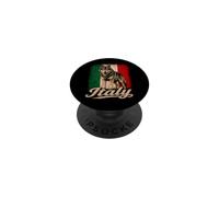 Drapeau Italie Loup Italien PopSockets PopGrip Adhésif