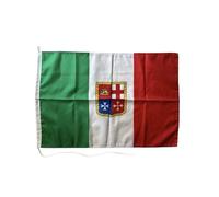 Drapeau Italie Marina Mercantile, drapeau italien de bateau (CM30X45)