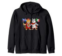 Drapeau Italie République démocratique du Congo Racines Sweat à Capuche