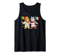 Drapeau Italie Sénégal Racines Italiennes-sénégalaises Débardeur