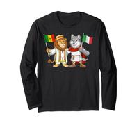 Drapeau Italie Sénégal Racines Italiennes-sénégalaises Manche Longue
