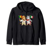 Drapeau Italie Sénégal Racines Italiennes-sénégalaises Sweat à Capuche