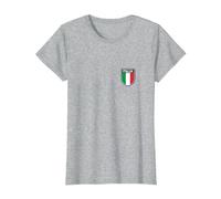 Drapeau Italie T-Shirt, Femme, Gris Chiné, XXL