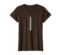 Drapeau Italie T-Shirt, Femme, Marron, XXL