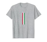 Drapeau Italie T-Shirt, Homme, Gris Chiné, XXL