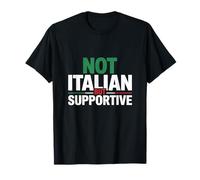 Drapeau Italien avec Citations d'amour Non Italiennes mais de Soutien T-Shirt