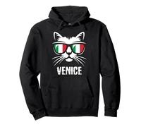 Drapeau Italien de Venise - Souvenir de Vacances - Chat drôle Sweat à Capuche