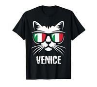 Drapeau Italien de Venise - Souvenir de Vacances - Chat drôle T-Shirt