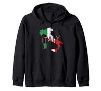 Drapeau Italien Drapeau de l'Italie Carte Vintage Italie Europe Sweat à Capuche