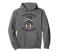 Drapeau Italien Humoristique « I'm Not Yelling I'm Just Italian » Sweat à Capuche