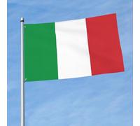 Drapeau italien imprimé 1,5 x 0,9 m, drapeau décoratif simple face, accroché dans les balcons de pelouse d'intérieur et d'extérieur