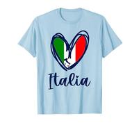 Drapeau italien italien avec cœur mignon pour filles et enfants T-Shirt