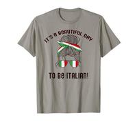 Drapeau Italien « It's a Beautiful Day to be Italian » T-Shirt