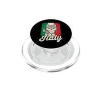 Drapeau Italien Kawaii Loup Italien PopSockets PopGrip pour MagSafe