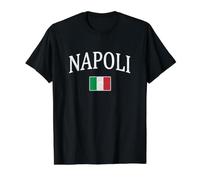 Drapeau Italien Naples Italie T-Shirt Graphique avec Valeur, Homme, Noir, S