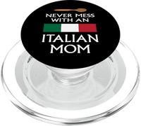 Drapeau Italien « Never Mess with an Italian Mom » PopSockets PopGrip pour MagSafe