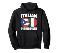Drapeau Italien portoricain Italie Porto Rico Boricua Pride Sweat à Capuche