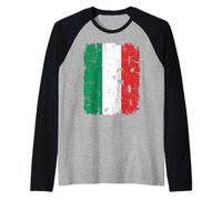 Drapeau Italien Vieilli Manche Raglan