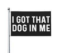 Drapeau J'ai ce chien en moi pour les gars de chambre, drapeaux populaires double face, décoration murale pour chambre de garçons 3 x 5 pieds, tapisserie J'ai ce chien en moi pour salle de classe