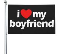 Drapeau J'Aime Mon Petit Ami Sexy Coeur Mon Petit Ami Sexy Drapeau Paysage Couleurs Vives Renforcé Avec Bannière, Pour Jardin, D'Intérieur, Les Bureaux, 90x150cm