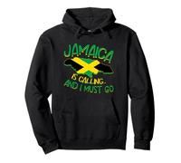 Drapeau Jamaica is Calling and I Must Go Jamaica Love Jamaica Sweat à Capuche