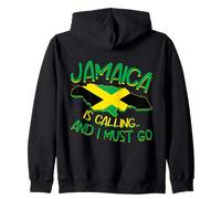 Drapeau Jamaica is Calling and I Must Go Jamaica Love Jamaica Sweat à Capuche