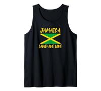 Drapeau Jamaica Land We Love Jamaïque Caraïbes Débardeur