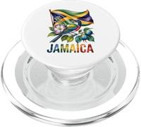 Drapeau jamaïcain Jamaïque Docteur Oiseau Fleur Pride Vacation PopSockets PopGrip pour MagSafe