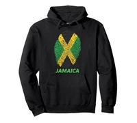 Drapeau Jamaïque Empreinte Patriotique Pride Sweat à Capuche
