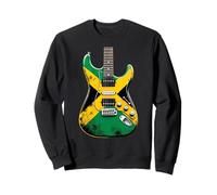 Drapeau Jamaïque Guitare Electrique Rétro Drapeau Jamaïque Sweatshirt