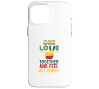 Drapeau Jamaïque « One Love Let's Get Together and Feel All Right » Coque pour iPhone 16 Pro Max