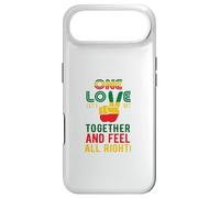 Drapeau Jamaïque « One Love Let's Get Together and Feel All Right » Coque pour iPhone Air