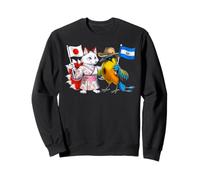 Drapeau Japon El Salvador Racines Japono-Salvadoriennes Sweatshirt