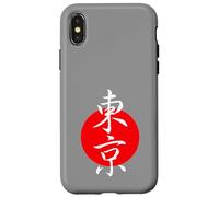 Drapeau japonais de Tokyo Kanji soleil rouge pour les amateurs du Japon et de Tokyo Coque pour iPhone X/XS