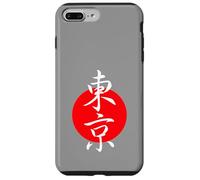Drapeau japonais de Tokyo Kanji soleil rouge pour les amateurs du Japon et de Tokyo Coque pour iPhone 7 Plus/8 Plus