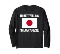 Drapeau Japonais « I'm Not Yelling » Manche Longue