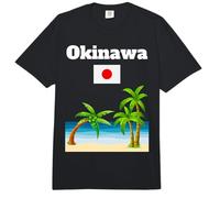 Drapeau Japonais Souvenir du Japon pour Amoureux de la Plage à Okinawa Comfort Colors Adult Heavyweight T-Shirt