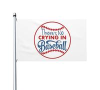 Drapeau Jardin Au Baseball, On Ne Pleure Pas. Durable Drapeau Décoratif De Jardin Double Face Bannière Décorative Pour Intérieur Fête Extérieure 3X5 Ft