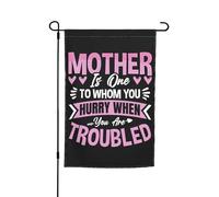 Drapeau Jardin C'Est Vers Sa Mère Qu'On Se Précipite Quand On Est En Difficulté. Durable Décoration De Jardin Imperméable Bannière De Cour Pour Porche Extérieure Pelouse 12X18 Inch
