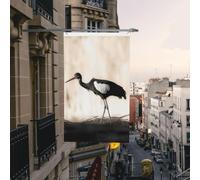 Drapeau Jardin Cigogne Noire Double Face Drapeau Amusant Bannière Décorative Pour Patio Vacances Ferme 3X5 Ft