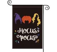 Drapeau Jardin Halloween Hocus Pocus FONGWAN Sorcières Sœurs Sanderson Décorations Extérieures, 30×45 cm - G Style G