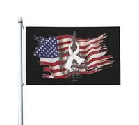 Drapeau Jardin Nique Le Cancer Du Poumon, Doigt D'Honneur, Ruban Blanc Uv Fade Résistant Drapeau De Jardin Suspendre Bannière Décorative Pour Maison D'Intérieur Ferme 3X5 Ft