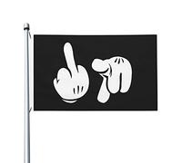 Drapeau Jardin Va te faire foutre Bannière de Cour pour Pelouse 3x5 FT | Double Face Drapeau Amusant Bannière décorative pour Ferme Maison