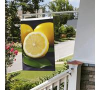 Drapeau jaune citron 61 x 91 cm pour extérieur et intérieur, printemps, été, automne, hiver, drapeaux de jardin avec œillets verticaux double face pour décorations de cour